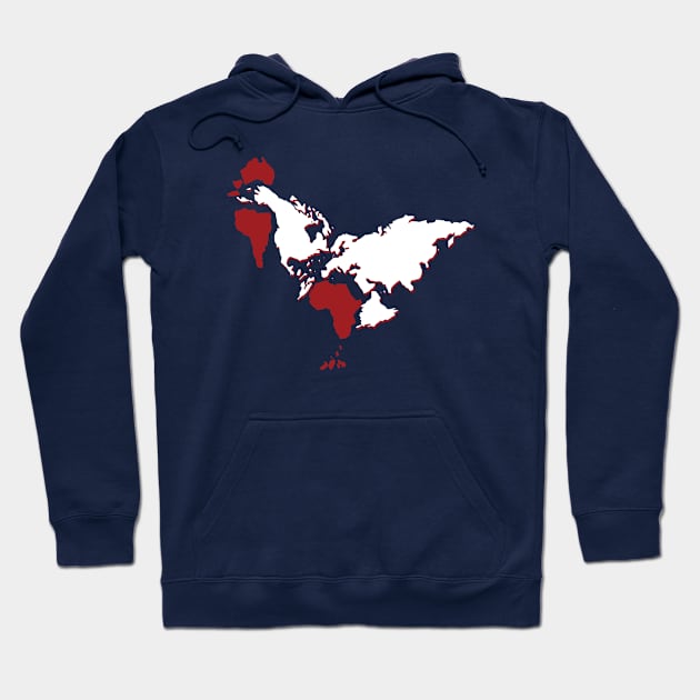 Rooster Earth Is Flat T Shirt by TeeNugs Hoodie by Teenugs